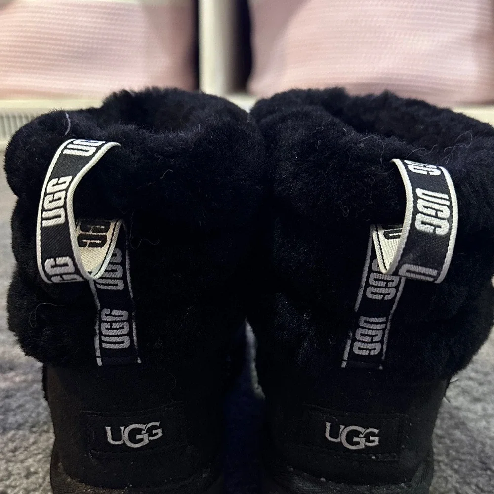 UGG Black Winter Boots with Plush Lining